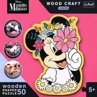 Trefl. Puzzle drewniane, W świecie Minnie, 50 elementów - tantis.pl