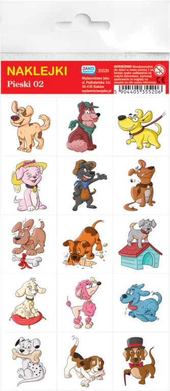 Naklejki. Pieski. Wydawnictwo Jako - tantis.pl