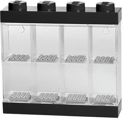 Lego(R) witryna na 8 minifigurek czarna - tantis.pl
