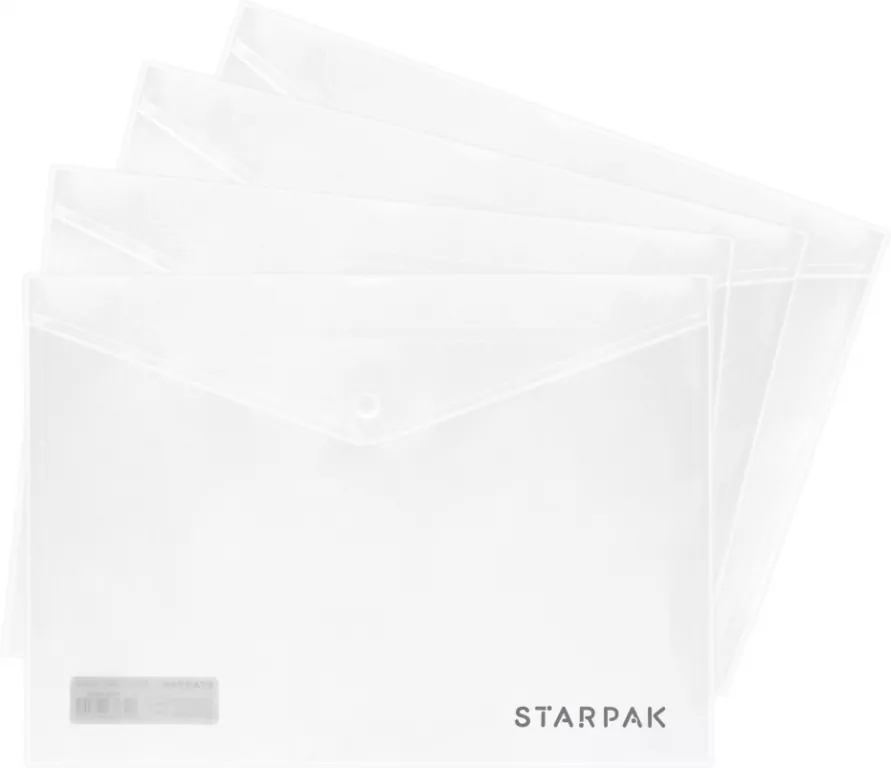 Teczka kopertowa PP A5 na zatrzask przezroczysta - tantis.pl