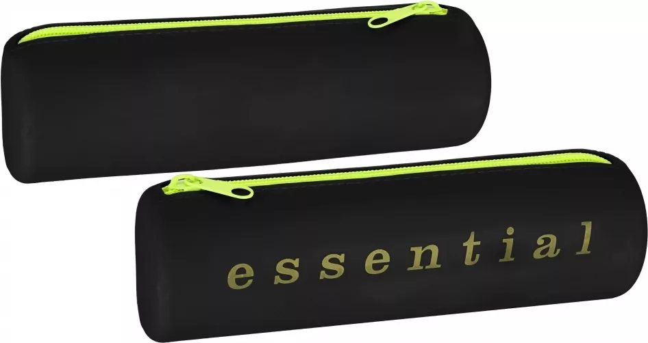 Piórnik silikonowy na zamek essential czarny - tantis.pl