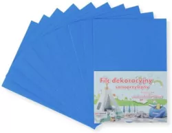 Filc A4 samoprzylepny niebieski 20x30cm