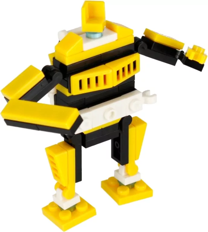 Klocki konstrukcyjne Alleblox RobotUnion 62el żółty - tantis.pl