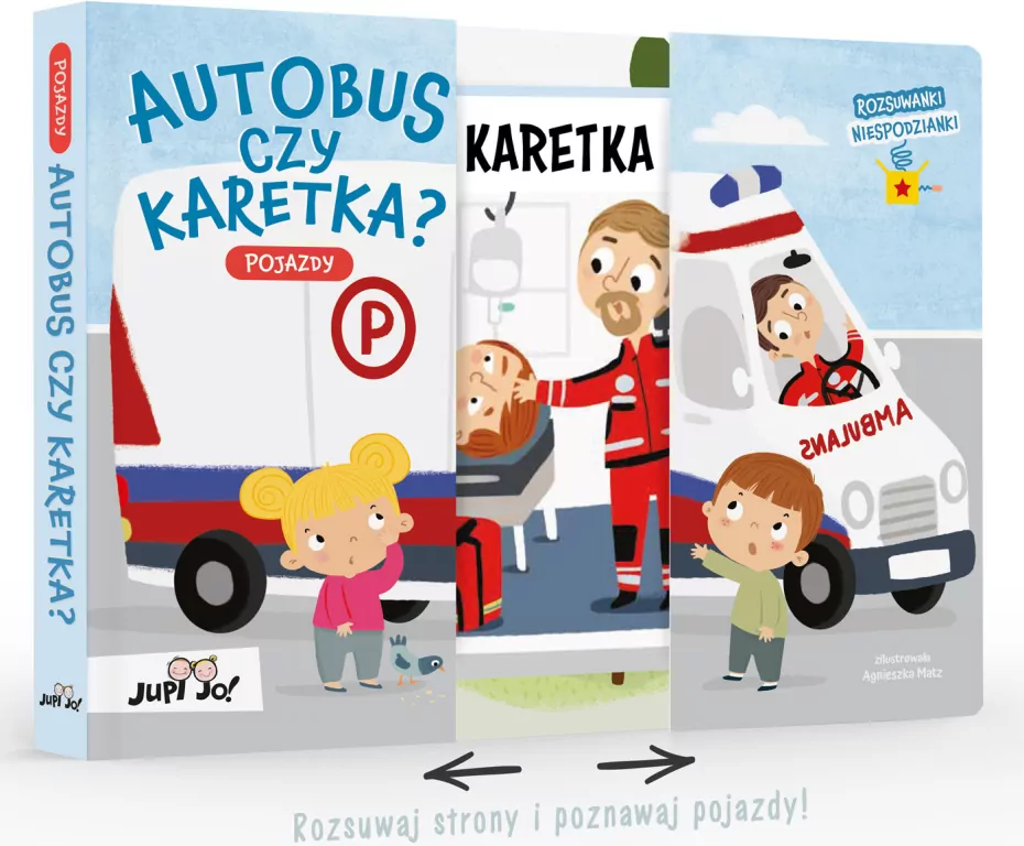 Rozsuwanki-niespodzianki. Autobus czy karetka? - tantis.pl