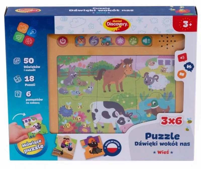 Puzzle dźwięki wokół nas wieś - tantis.pl