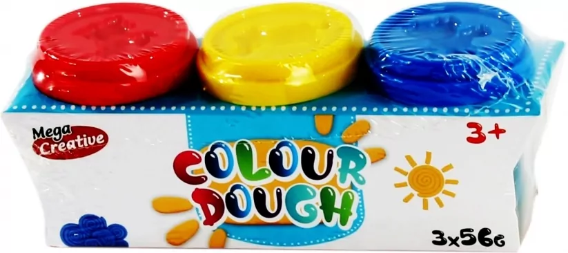 Mega Creative. Masa plastyczna, 3 kolory - tantis.pl