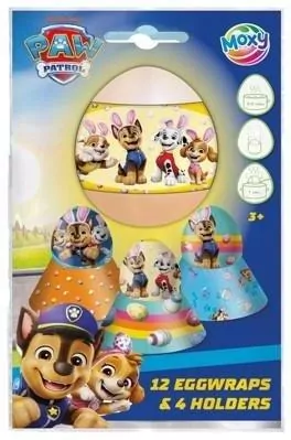 Paw Patrol 12 owijek na jajka i 4 podstawki - tantis.pl