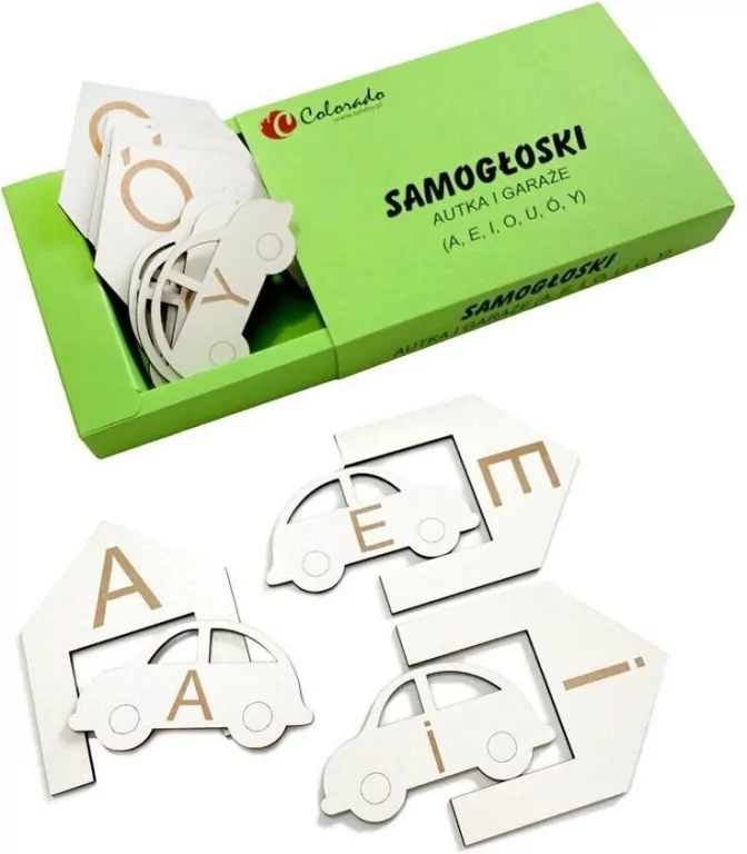 Colorado. Samogłoski - autka i garaże (duże litery) - tantis.pl
