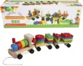 Pociąg drewniany z piramidkami - tantis.pl