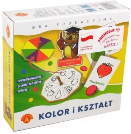 Kolor i kształt. Gra edukacyjna - tantis.pl