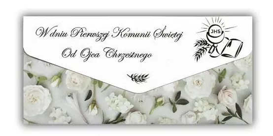 Kartka-koperta Komunia od Ojca Chrzestnego - tantis.pl