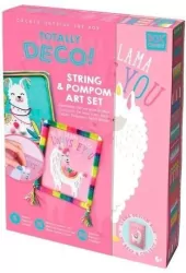 Zestaw artystyczny. Lama i pompony