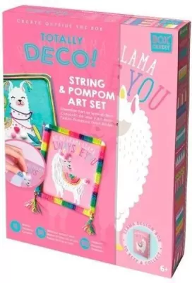 Zestaw artystyczny. Lama i pompony