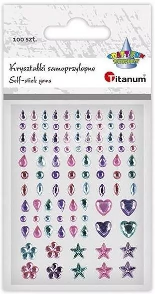 Kryształki samoprzylepne Łezki mix 100szt - tantis.pl