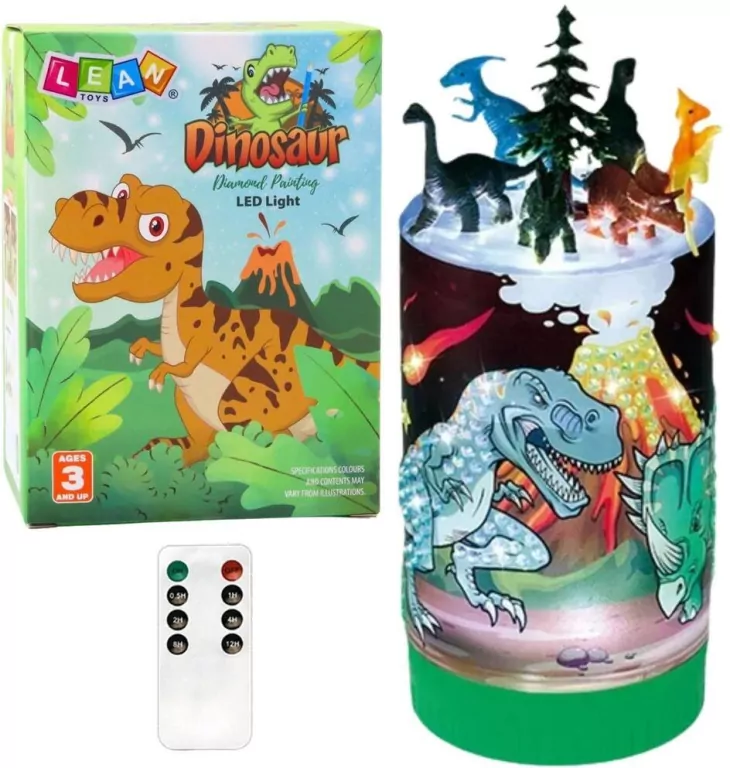 Dinozaury w słoiku LED - tantis.pl