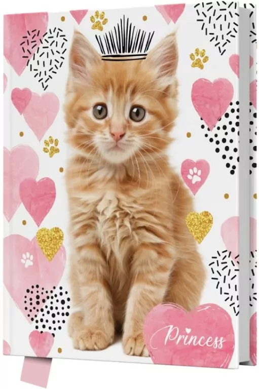 Pamiętnik z kłódką 80 kartek Princess Cat - tantis.pl