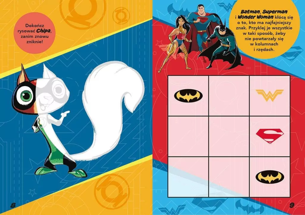 Zabawy i zadania z naklejkami. DC Liga Super-Pets - tantis.pl