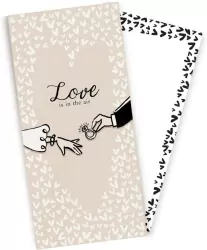 Koperta upominkowa z kartką Ślub Love is in the..
