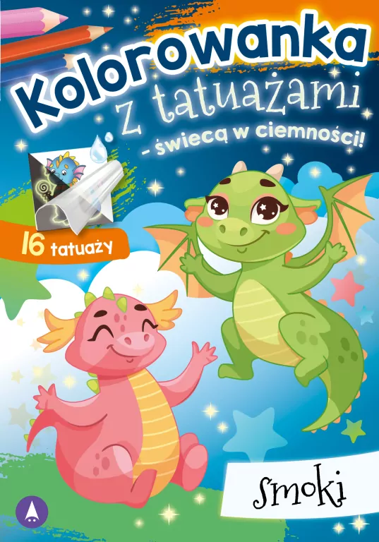 Kolorowanka z tatuażami Smoki - tantis.pl