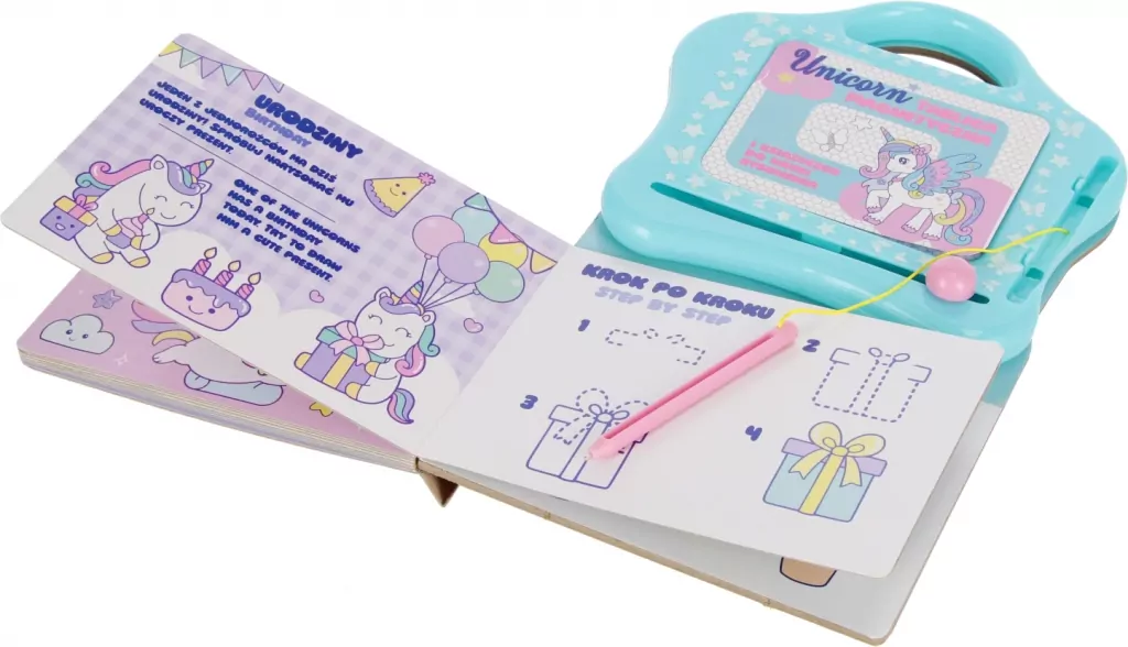 Tablica magnetyczna do nauki rysunków Unicorn - tantis.pl