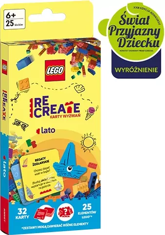 Lego Recreate. Karty Wyzwań. Lato - tantis.pl