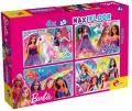 Lisciani. Puzzle 4x48 dwustronne. Maxi Barbie - tantis.pl