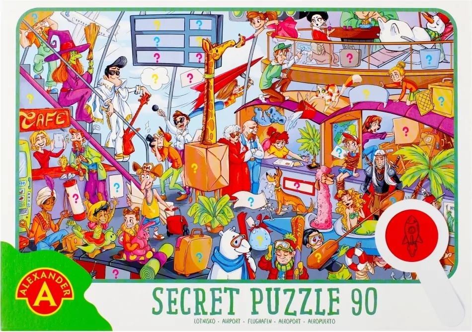 Alexander. Puzzle 90. Obserwacyjne z lupą. Lotnisko - tantis.pl