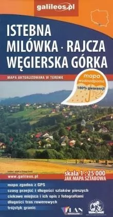 Istebna, Milówka, Rajcza, Węgierska Góra - Mapa wodoodporna - tantis.pl