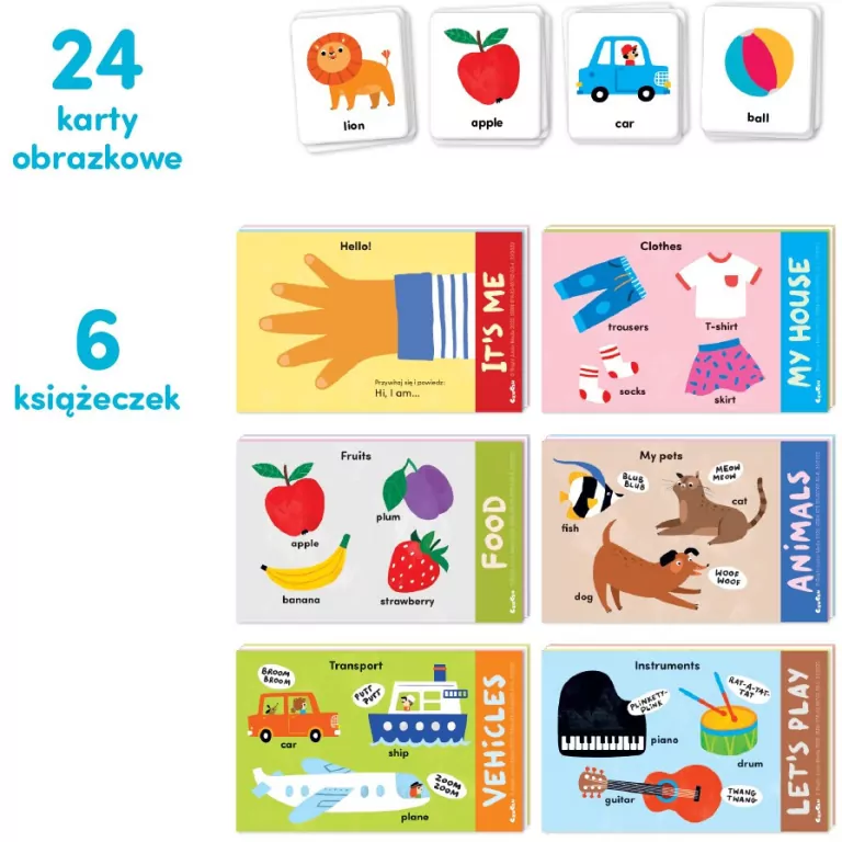 CzuCzu. Zestaw do nauki języka angielskiego dla dzieci 1, 2, 3 - tantis.pl