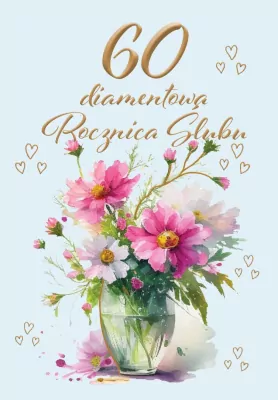 Kartka okolicznościowa Rocznica ślubu 60