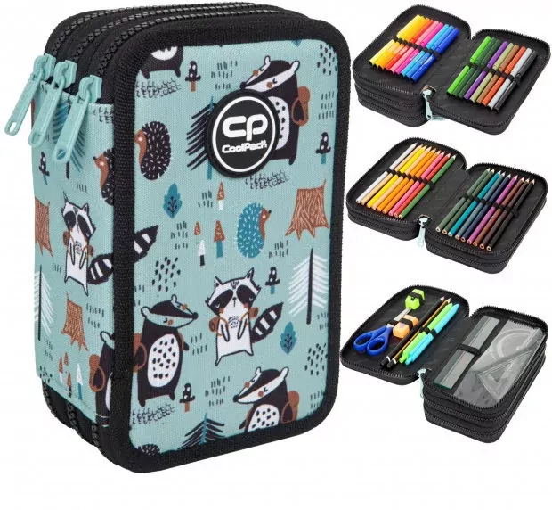 Coolpack. Piórnik 3-komorowy z wyposażeniem. Jumper 3. Shoppy - tantis.pl