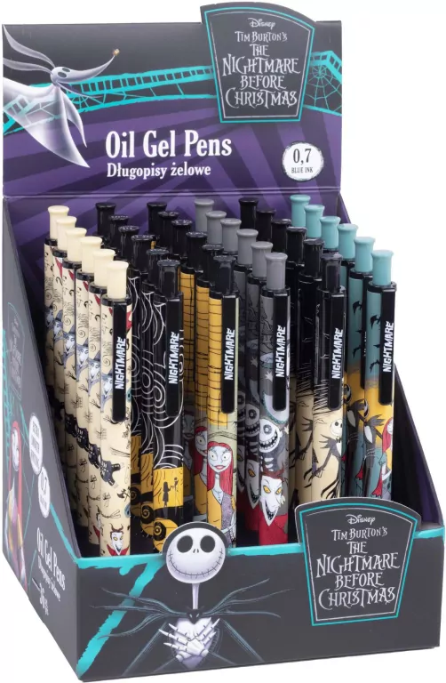 Display Długopis Blanco Oil gel Disney Burton's Nightmare 36 sztuk - tantis.pl