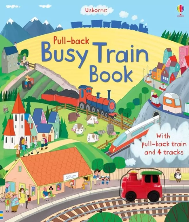 Pull-back. Busy Train Book wer. angielska - tantis.pl