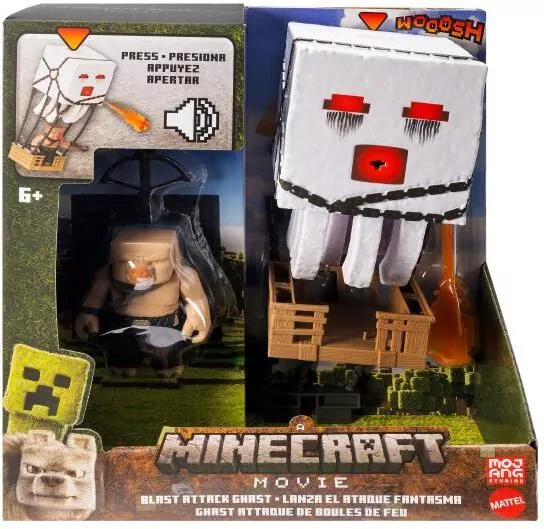 Minecraft Movie Atakujący Ghast z pociskiem JFB69 MATTEL - tantis.pl