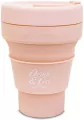 Kubek silikonowy 355 ml pastelowy powder peach - tantis.pl
