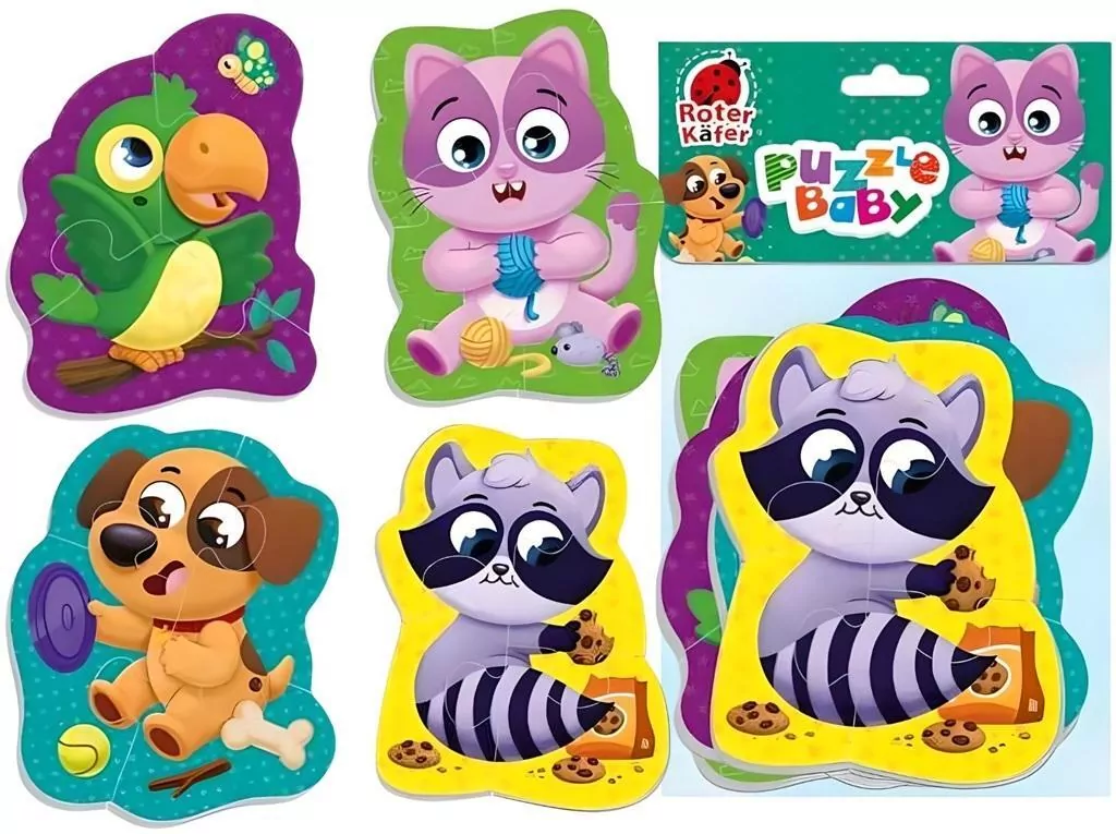 Piankowe puzzle Zwierzęta domowe - tantis.pl