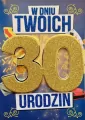 Karnet Urodziny 30 męskie - tantis.pl
