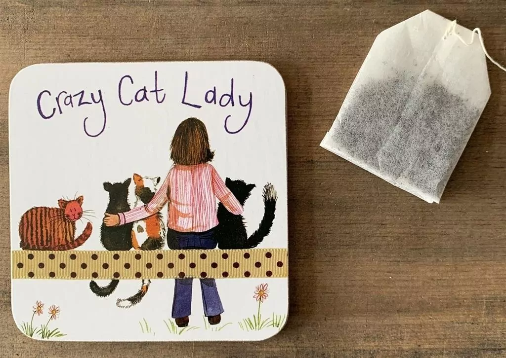 Podkładka pod kubek. Crazy Cat Lady - tantis.pl
