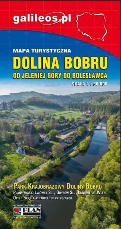 Mapa turystyczna - Dolina Bobru 1:50 000 w.2025 - tantis.pl