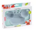 Talerz silikonowy. Krab, szary - tantis.pl