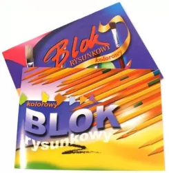 Blok rysunkowy kolor A4  16K