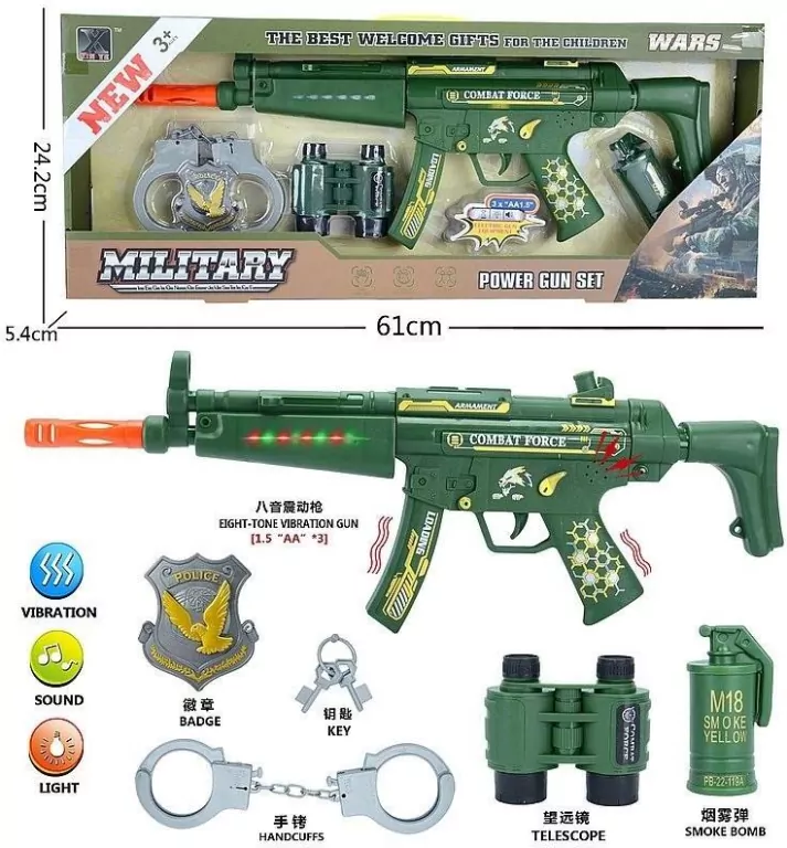 Karabin na baterie z akcesoriami - tantis.pl