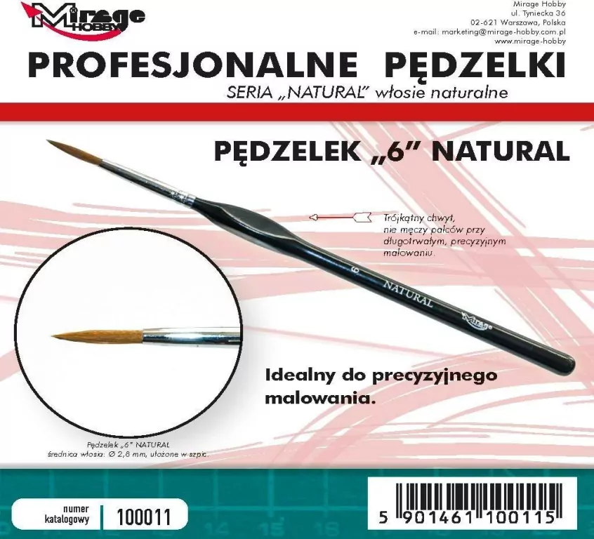 Pędzelek natural 6 - tantis.pl