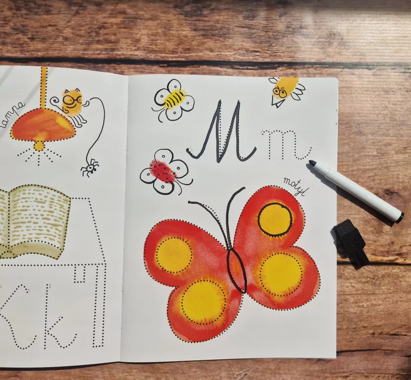 Litery. Rysuję i ścieram. Akademia Mądrego Dziecka - tantis.pl