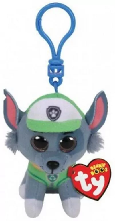 Beanie Babies. Psi Patrol. Rocky Clip. 8,5 cm - tantis.pl