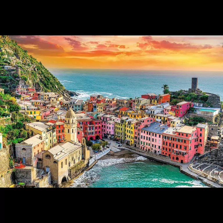 Puzzle 1500. Romantic Sunset: Vernazza - tantis.pl