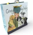 Torebka prezentowa mała - Crazy Dog Lady Psiara - tantis.pl