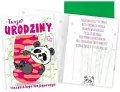 Karnet B6. Urodziny 5. Panda - tantis.pl