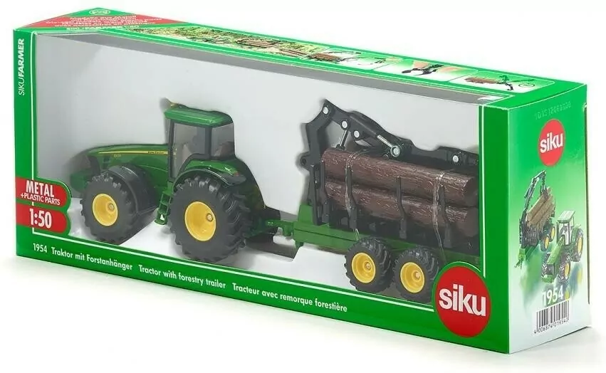 Siku. Traktor z przyczepą leśną. Farmer S1954 - tantis.pl