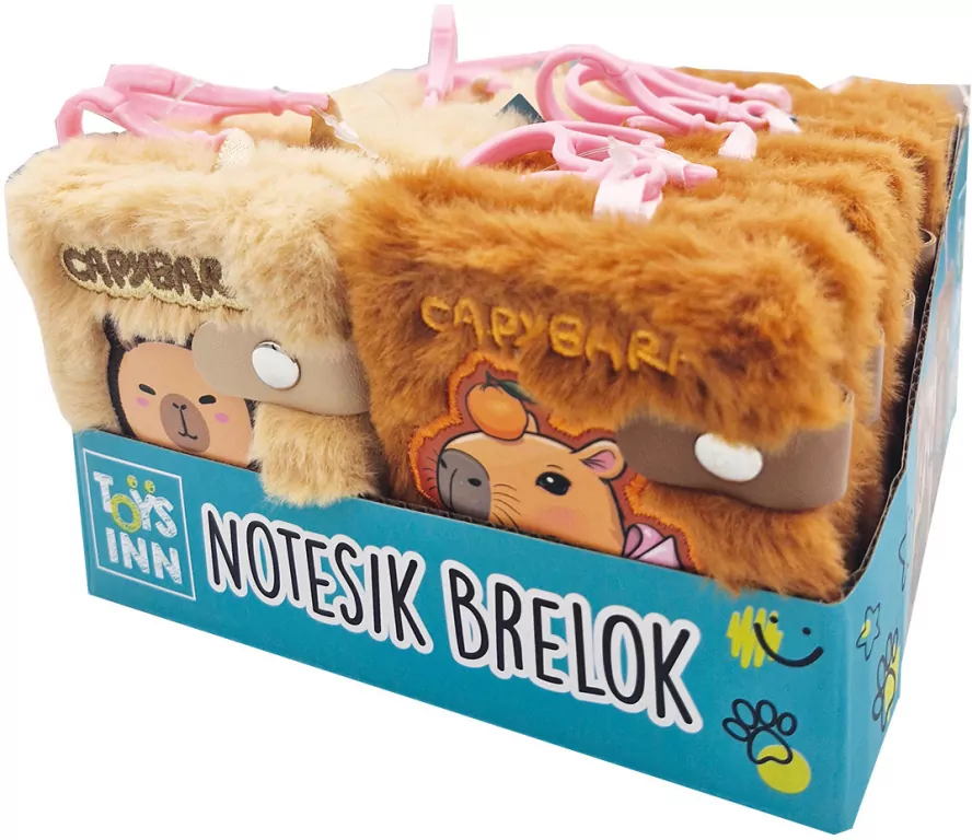 Notesik brelok Kapibara mix - tantis.pl